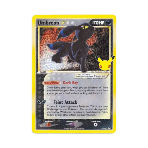 Umbreon Gold Star 17/17 - Celebrations 25