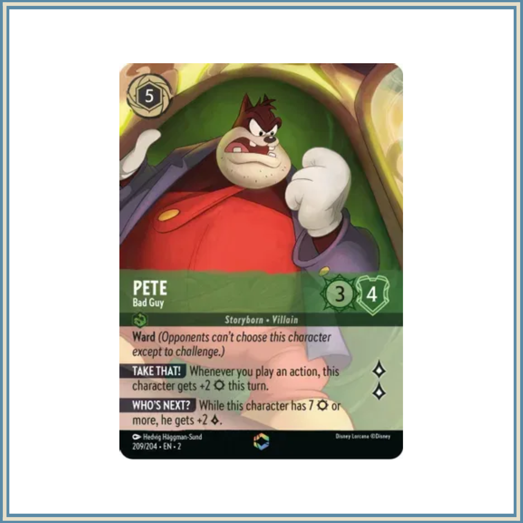 Pete (Bad Guy) 209/204 - SET 2 - Enchanted