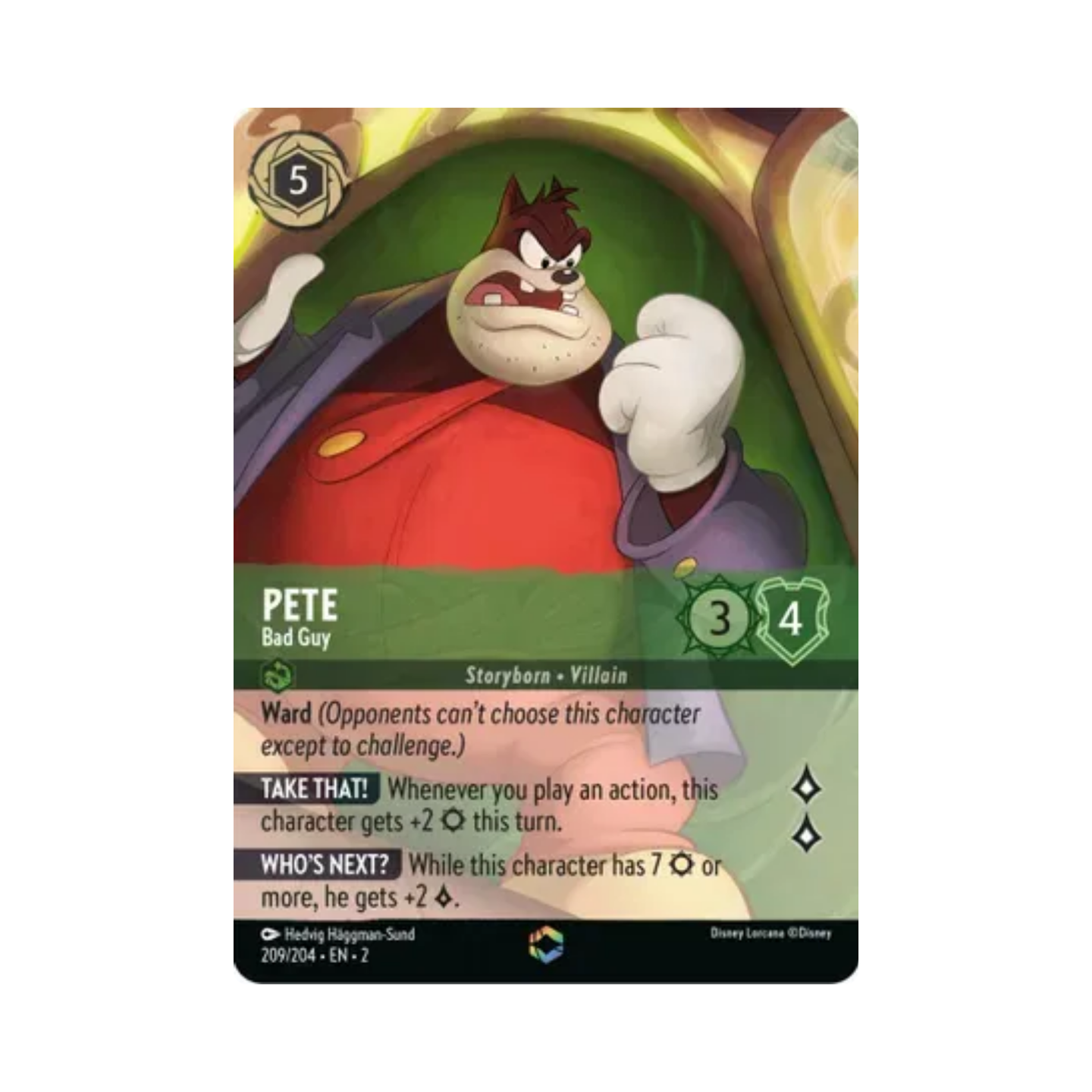 Pete (Bad Guy) 209/204 - SET 2 - Enchanted