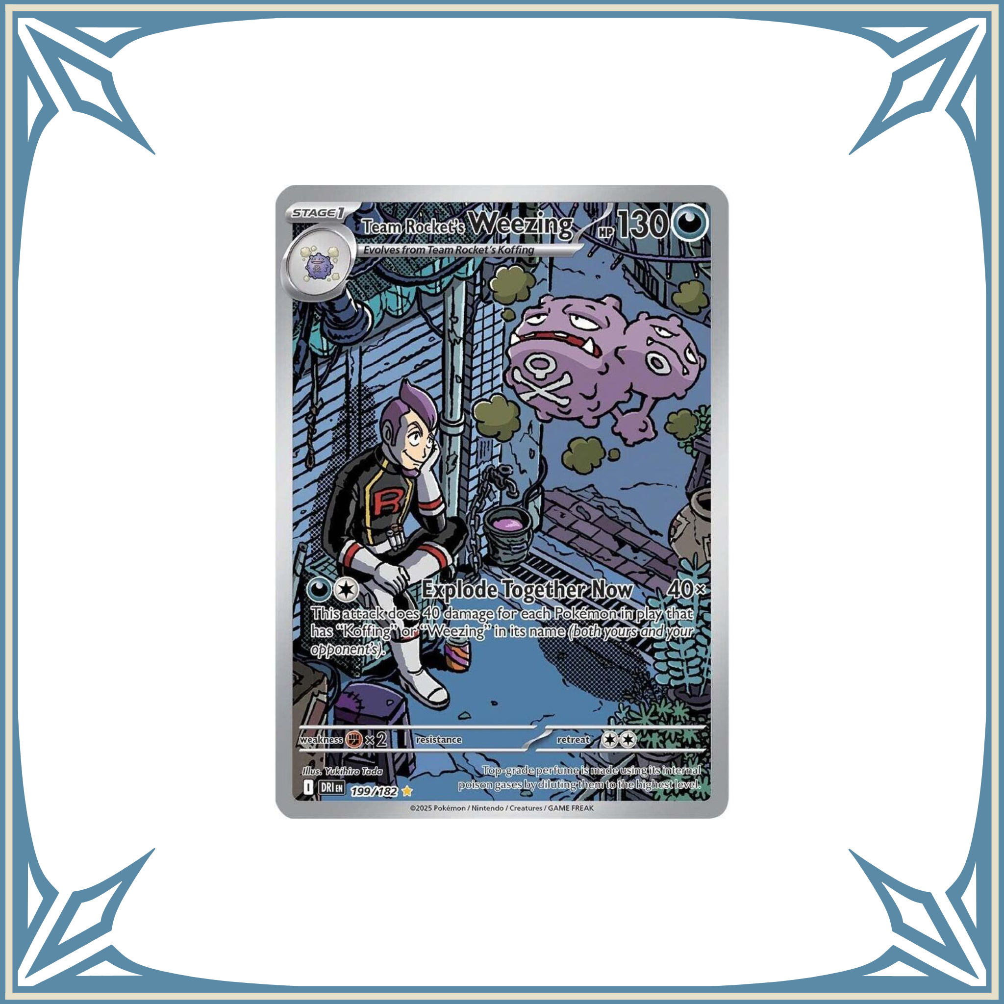 Team Rocket's Weezing EX 199/182